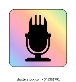 microphone - vector icon