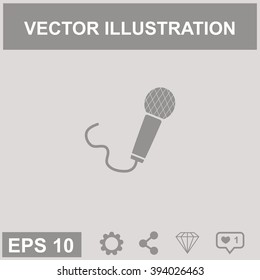 Microphone vector icon.