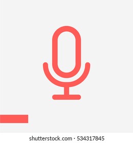 microphone vector icon