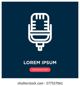 Microphone vector icon