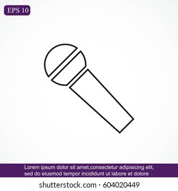 Microphone vector  icon