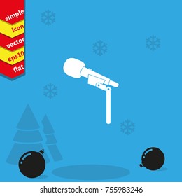 Microphone vector icon.
