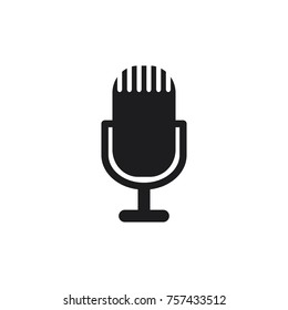 microphone vector icon 