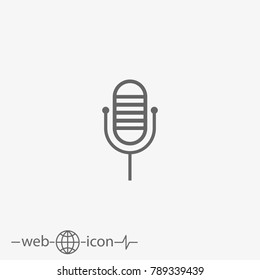 microphone vector icon