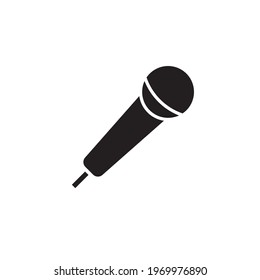 Microphone vector icon for apps and web sites