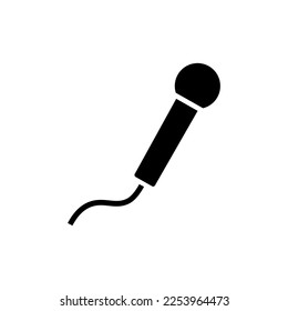 Microphone vector icon for apps and web sites