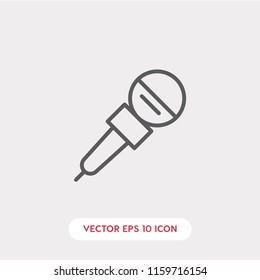 Microphone vector icon, audio symbol