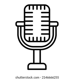 Microphone vector icon. Can be used for printing, mobile and web applications.