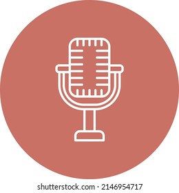 Mikrofon-Vektorsymbol. Kann für Druck-, Mobil- und Web-Anwendungen verwendet werden.