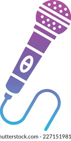 Microphone vector icon. Can be used for printing, mobile and web applications.