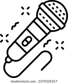 Microphone vector icon. Can be used for printing, mobile and web applications.