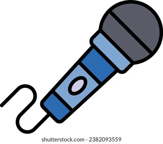 Microphone vector icon. Can be used for printing, mobile and web applications.