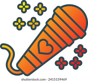 Microphone vector icon. Can be used for printing, mobile and web applications.