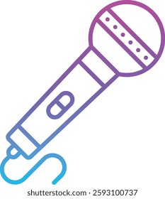 Microphone vector icon. Can be used for printing, mobile and web applications.
