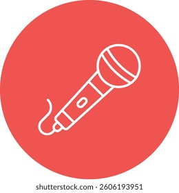 Microphone vector icon. Can be used for printing, mobile and web applications.