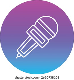 Microphone vector icon. Can be used for printing, mobile and web applications.
