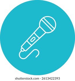 Microphone vector icon. Can be used for printing, mobile and web applications.