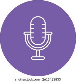 Microphone vector icon. Can be used for printing, mobile and web applications.