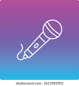 Microphone vector icon. Can be used for printing, mobile and web applications.
