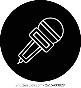 Microphone vector icon. Can be used for printing, mobile and web applications.