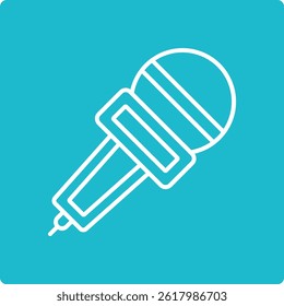 Microphone vector icon. Can be used for printing, mobile and web applications.