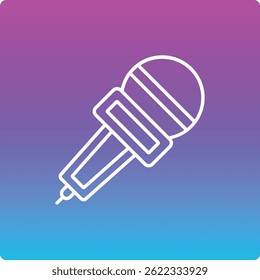 Microphone vector icon. Can be used for printing, mobile and web applications.