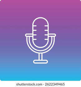 Ícone de vetor de microfone. Pode ser usado para impressão, aplicativos móveis e da Web.