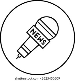 Icono de Vector de micrófono. Se puede utilizar para aplicaciones de impresión, móviles y de Web.