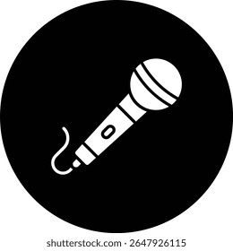Microphone vector icon. Can be used for printing, mobile and web applications.