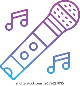 Icono de Vector de micrófono. Se puede utilizar para aplicaciones de impresión, móviles y de Web.