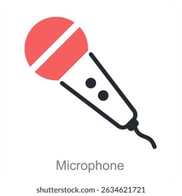 microphone vector icon concept design