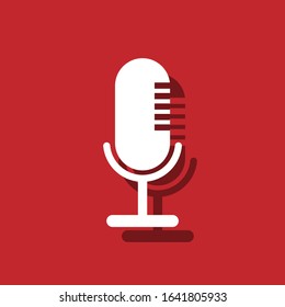 microphone vector icon, 
Condenser microphone