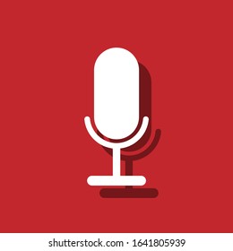 microphone vector icon, 
Condenser microphone