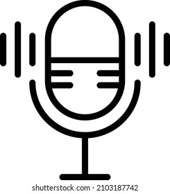 Microphone Vector Icon Design Illustration