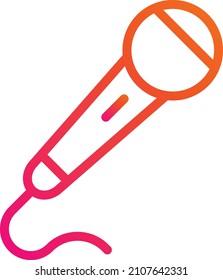 Illustration zum Design von Mikrofonvektorsymbolen