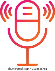 Microphone Vector Icon Design Illustration