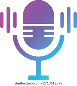 Microphone Vector Icon Design Illustration