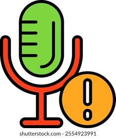 Microphone Vector Icon Design Symbol