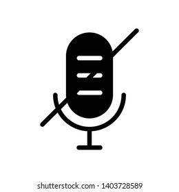 Microphone Vector Icon Design Template