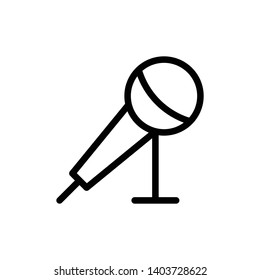 Microphone Vector Icon Design Template