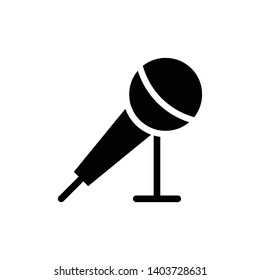 Microphone Vector Icon Design Template