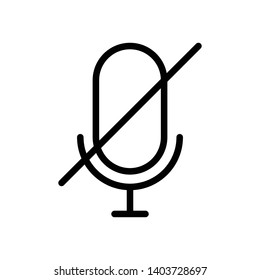 Microphone Vector Icon Design Template