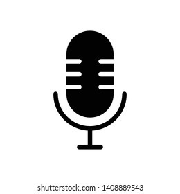 Microphone Vector Icon Design Template