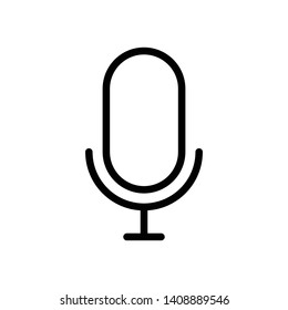 Microphone Vector Icon Design Template