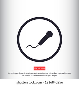 microphone vector icon eps 10