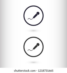 microphone vector icon eps 10