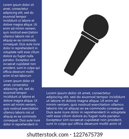 microphone vector icon eps 10