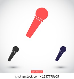 microphone vector icon eps 10