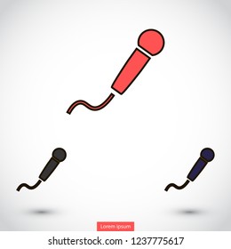 microphone vector icon eps 10