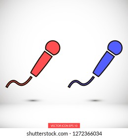 microphone vector icon eps 10